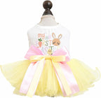 Furbabycare® Elegant Sweet Easter Puppy Dog Blingbling Princess Skirt Pet Dog Lace Cake Camisole Tutu Dress C-Easter Bunny-6 X-Small