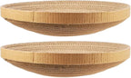 POPETPOP 13.6 Inch Round Cat Scratcher Refill - Large Cardboard Scratch Pad Recycled Corrugated Cardboard Core for Indoor Kitten Cat, Replaceable Scratching Bowl Insert