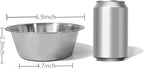 FOYO Stainless Steel Pet Bowls Set - Dog Dishes for Small/Medium Dogs, 29 OZ Food and Water Bowls, Set of 2