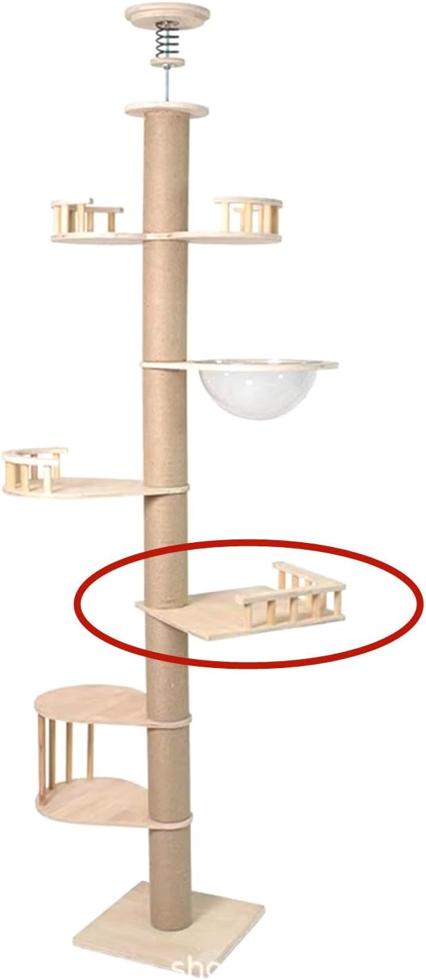 SHENGOCASE 2-Pack Cat Tree Tower Accessories Replacement Parts, Perch, Step, Platform Add-ons for Floor to Ceiling Cat Tree (13.4" x 13.4")