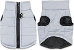 Small Dog Coats Warm Winter Pet Coat Dog Jackets Puppy Cold Weather Clothes for Dogs, Grey, Small