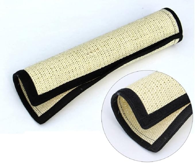 Cat Scratcher Mat Natural Sisal 2 Pack Cat Scratch Mats Sisal Thin Scratcher Mat with Velcro Protecting Furniture Sofa Chair Desk Legs 16X12 and 12X6 in