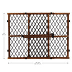 Position & Lock Adjustable Wood Baby Gate (Farmhouse Collection)