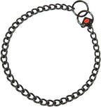 Herm Sprenger Black Stainless Steel Dog Training Collar No-Pull Slip Chain for Small Medium Large Dogs for Easy Control Made in Germany 2.5mm 24in (60cm)