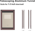 Rescumascer Aluminum Medium Dog Door for Door, Doggie Door with Two Sliding Lock Panels for Extreme weathter, Dog Door for Medium Dogs up to 30lbs