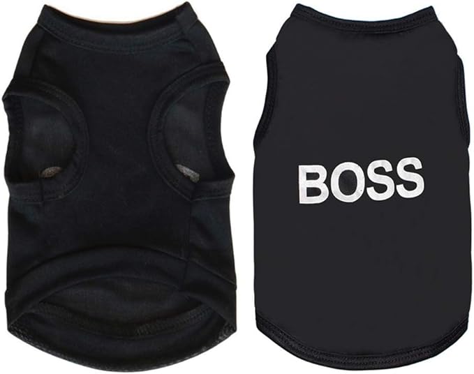 6 Pack Dog Clothes for Small Dog Black Puppy t Shirts Soft Chihuahua Clothes K9 Security Pattern Small Puppy T Shirt Summer Autumn