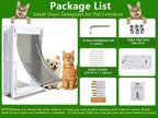 Pet Door Dog Door Easy Install - Wood & PVC Doors & Walls，Cat Door Free Movement & Strong Magnetic Auto-Close & Sliding Lock,Telescoping Frame,5 3/4" x 9 1/3" for Small Dogs Cats Up to 15 lb