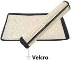 Cat Scratcher Mat Natural Sisal 2 Pack Cat Scratch Mats Sisal Thin Scratcher Mat with Velcro Protecting Furniture Sofa Chair Desk Legs 16X12 and 12X6 in