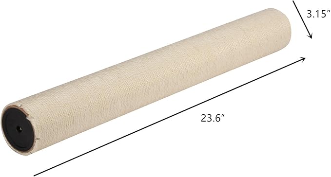 SHENGOCASE 2-Pack 23.6" L, 3.15" Ø Cat Tree Replacement Post with M10 Screw, Cat Tower Accessories Replacement Pole