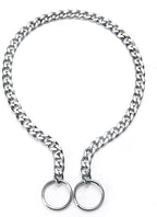 Dog Chain Collars for Small Dogs, Heavy Duty Martingale Collar Silver S Slip P Training Metal Link for XS Small Medium Large Big XL Breed Puppy Dogs