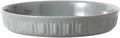 Fun Elements Shallow Dog Bowls, 8" Ceramic Dog Food Plate for Small and Medium Breeds, Non-Slip, Flat and Wide, Dishwasher Safe, Suitable for Puppies and Kittens (Grey)