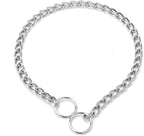Martingale Chock Dog Chain Collars, Metal Slip Link Training Heavy Duty Dog Collar Puppy Collars