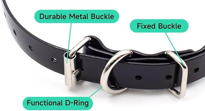 Universal 27 ½” X ¾” Replacement Band Strap for Dog Training Collar - Adjustable Waterproof TPU for Remote E-Collar, Static/Vibration Shock Trainer, Fits Most Bark Control & Obedience Devices