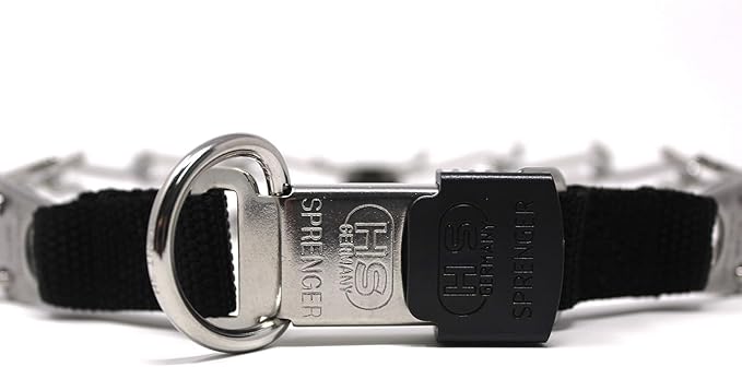 Herm Sprenger Stainless Steel Prong Dog Training Collar with Quick Release Buckle No-Pull Collar for Dogs (Stainless Steel, 20in x 3.2mm (Neck Size Up to 17in))