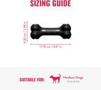 KONG - Extreme Goodie Bone - KONG's Most Durable Natural Rubber Dog Bone for Power Chewers - Black - For Medium Dogs