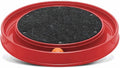 Cat Scratcher Toy with Ball – Interactive Scratching Carpet and Play Track for Stress Relief and Fun (Red, Round)