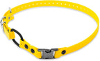 Educator 1-Inch Dog Training Collar Strap – ONLY Fits FE-580, ET-800 & UL-1200 Receivers – NOT Compatible with Mini Educator (ET-300/ET-400) – Quick Snap Biothane Bungee Collar, Yellow