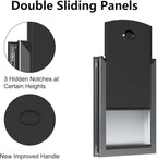 Rescumascer Aluminum Large Dog Door for Exterior Door, Doggy Door with Two Sliding Panels, Dog Door for Large Dogs up to 80 Lbs