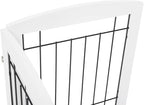 Dog Gate - 4 Panel Foldable Pet Gate Indoor for Doorways, House, Stairs, Freestanding Gate for Dogs - 80x24 -Inch Puppy Safety Fence by PAWLAND, White