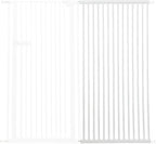 Lumizone Extra Tall Cat Gate Extension Kit 55.12" High Pressure Mounted 2025 New 29.52" Extra Wide 1.37" Gap No Drilling Tall Pet Gate for Dogs (White, 55.12" H x 29.52" W, Extension)