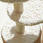 Happy & Polly 33.1" Cat Tree Tower - Condo with Scratching Posts Luxury Cozy House Indoor for Cats, Multi-Level Play Activities Platform Soft Perch