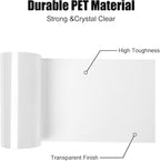 Extra Wide Cat Scratch Guard Tape, 200'' x 8.2'' Clear Anti Scratch Tape for Furniture, Single Sided Protective Film to Stop Cats & Dogs Scratching Sofa, Door, Walls, Car Interiors