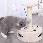 Cat Tree Cute, Cat Tower for Indoor Cats with Fluffy Balls, 14 Inches Cute Pink Cat Tree, Modern Small Cat Tree, Simple Cat Tree for Indoor Cats
