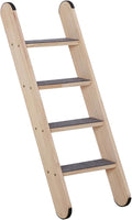 SHENGOCASE Solid Wood Wall Leaning Cat Ladder for Indoor Cats and Small Medium Dog, Stair Step for Window Bed, Wall Climbing Furniture (31.5")