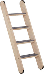 SHENGOCASE Solid Wood Wall Leaning Cat Ladder for Indoor Cats and Small Medium Dog, Stair Step for Window Bed, Wall Climbing Furniture (31.5")