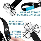 Duke & Dixie Dog Doorbells Training Potty 2 Pack Dog Bells Adjustable Door Bell Dog Bells for Potty Training Your Puppy The Easy Way Premium Quality 7 Extra Large Loud DoorBells Plus Whistle