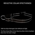 PLUTUS PET Reflective Martingale Collar with Quick Snap Buckle,No Pull Dog Choker Collar for Small Medium Large Dogs, M, Chocolate