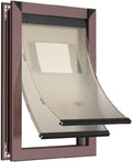 Rescumascer XL Dog Door for Door, Aluminum Extra Large Dog Door with Two Sliding Lock Panels, Large Pet Door for Dogs up to 220lbs