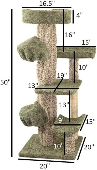 Cat Tree with Scratching Posts & Perches - Indoor Cat Gym