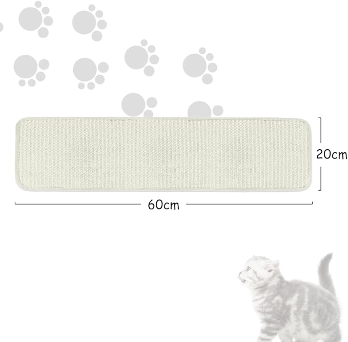 Sisal Cat Scratching Pad Bed Corner Protector Cat Scratcher Mat Anti-Slip Scratch Playing Mat Furniture Protection Couch Cover for Grinding Claw