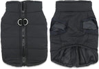 Dog Coats Warm Winter Dogs Jacket Pet Jackets Puppy Cold Weather Coat Pet Clothes for Small Dogs, Black, Medium