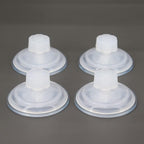 Screw Nut Suction Cup 3.15 Inch Large Without Hook Sucker Strong Hanging Holder for DIY Glass Window Shelf Mirror Replacements Home Kitchen Bathroom Organization Decoration 4 Packs