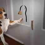 Classic Door-Mounted Brass Shopkeeper's Bell/Boutique Bell/Dog Bell, Made in the USA