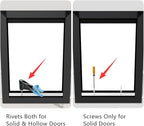 [MAVRICPOWER] Aluminum XL Dog Door for Door, Doggy Door with 2 Sliding Lock Panels for Extreme Weather, Pet Door for Dogs Up to 220 lbs