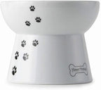 Necoichi Raised Dog Food Bowl, Elevated, for dogs and cats, pets feeding feeder Non-slip for small dogs Dishwasher and Microwave Safe, No.1 Seller in Japan! (Dog, Food Bowl)