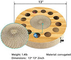 Cat Toy with Sturdy Scratching Pads and 2 Jingly Balls for All Ages of Cats