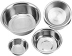 Greendale - 4 Pack - 3.8 Cup Capacity - Stainless Steel Metal Dog Bowls - Perfect for Dog Food and Water. Wrong Size? Click to Look at Our Size Options.