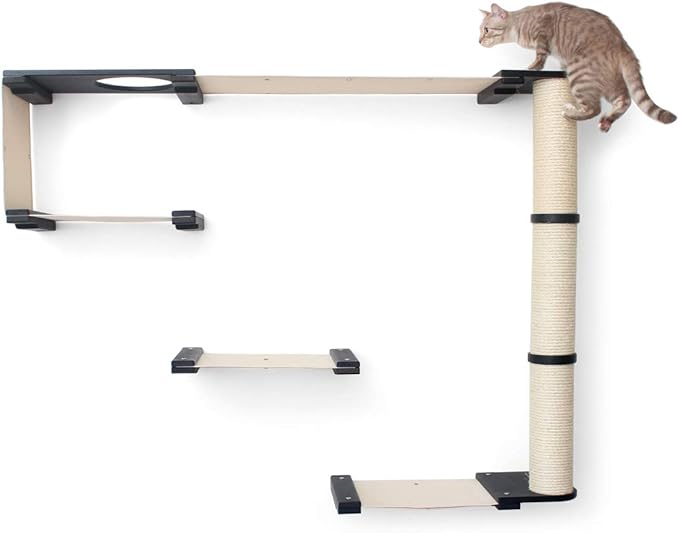 CatastrophiCreations Climb - Multiple-Level Cat Hammock & Climbing Activity Center Wall-Mounted Cat Tree Shelves