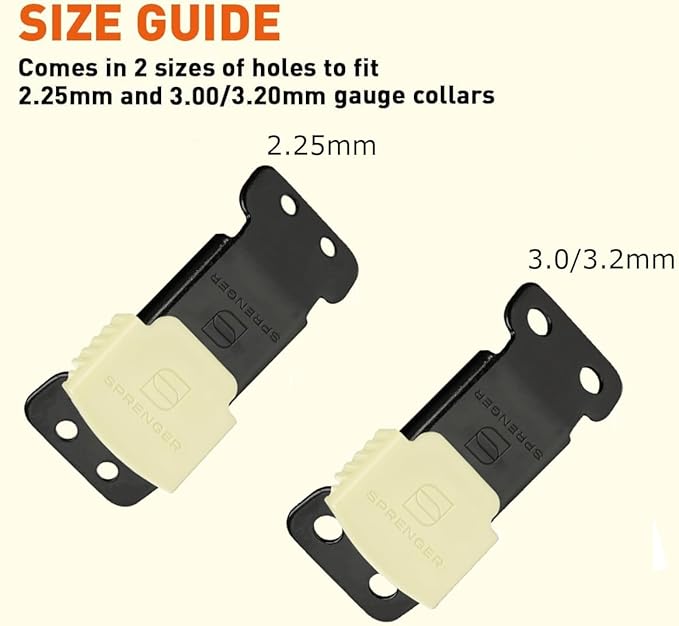 Herm Sprenger Black Stainless Steel ClicLock Buckle Quick Release Fastener with Fluorescent Plastic Jacket for Dog Training Prong Collar Made in Germany (2.25mm, Glow in The Dark Jacket)
