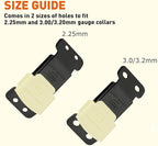 Herm Sprenger Black Stainless Steel ClicLock Buckle Quick Release Fastener with Fluorescent Plastic Jacket for Dog Training Prong Collar Made in Germany (3.0/3.2mm, Glow in The Dark Jacket)