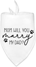 Dog Wedding Engagement Bandana Apparel & Accessories Pet Bandana Scarf Photo Prop Mom,Will You Marry My Dad? Wedding Outfit Funny Engagement Party Decorations Gifts