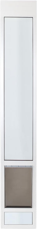 PetSafe Sliding Glass Pet Door - No-Cut DIY Install Doggy Door for Renters - Aluminum Frame - Adjustable Height 91 7/16" to 96" - Ideal for Large Dogs Up to 130 lb - White