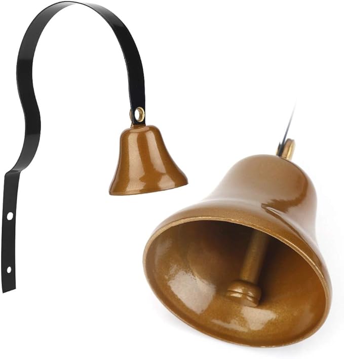 Ejoyous Wall Mounted Metal Doorbell, Antique Shopkeepers Doorbell Dog Training Bell Home Decoration for Home Shop Christmas