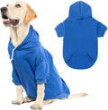 KOOLTAIL Dog Hoodie for Large Medium Small Dogs,Soft and Warm Pet Sweater with Leash Hole and Pocket Boy Girl,Puppy Fall Winter Jacket Clothes,French Pitbull Cold Weather Coat Sweatshirt,Blue XL/XXL