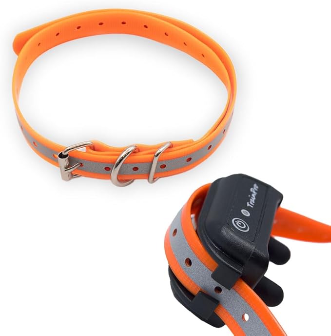 Universal 27 ½” X ¾” Replacement Band Strap for Dog Training Collar - Adjustable Waterproof TPU for Remote E-Collar, Static/Vibration Shock Trainer.