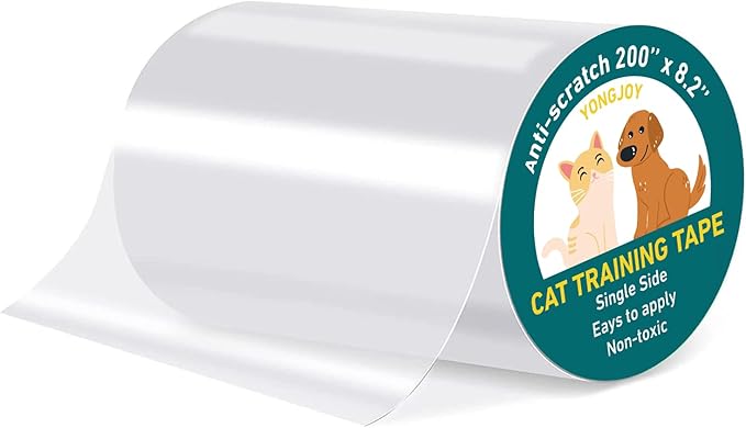 Door Protector from Dog Scratching - Cat Scratch Door Frame Single Side Adhesive Protector Anti Dog Scratch Door Guard for Dogs Clear - 200" x 8.2"